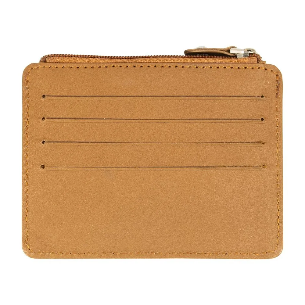 Genuine Leather Credit Card Holder, Mini Card Wallet for Women
